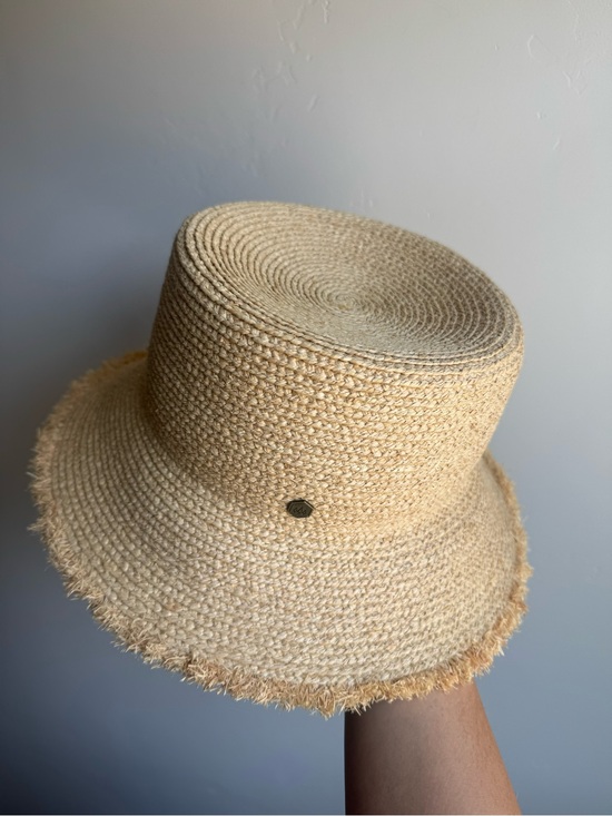 Lenny Straw Bucket Hat - Natural M